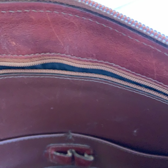 Brahmin Leather/Canvas Crossbody - Picture 11 of 13